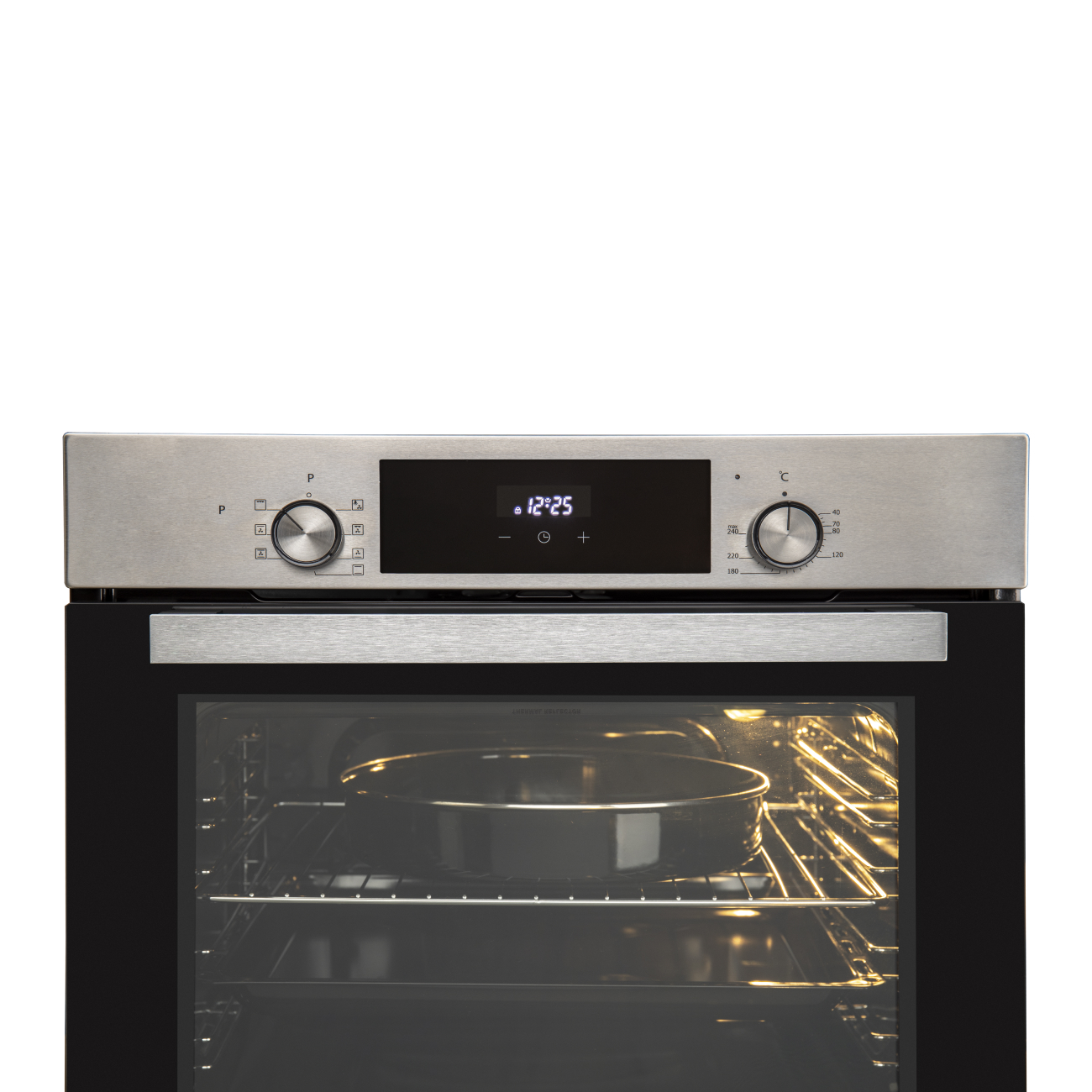 Встраиваемый духовой шкаф Gressel U6EM68005 60см, 7 режимов, 80л, конвекция, двойное стекло, гриль, таймер