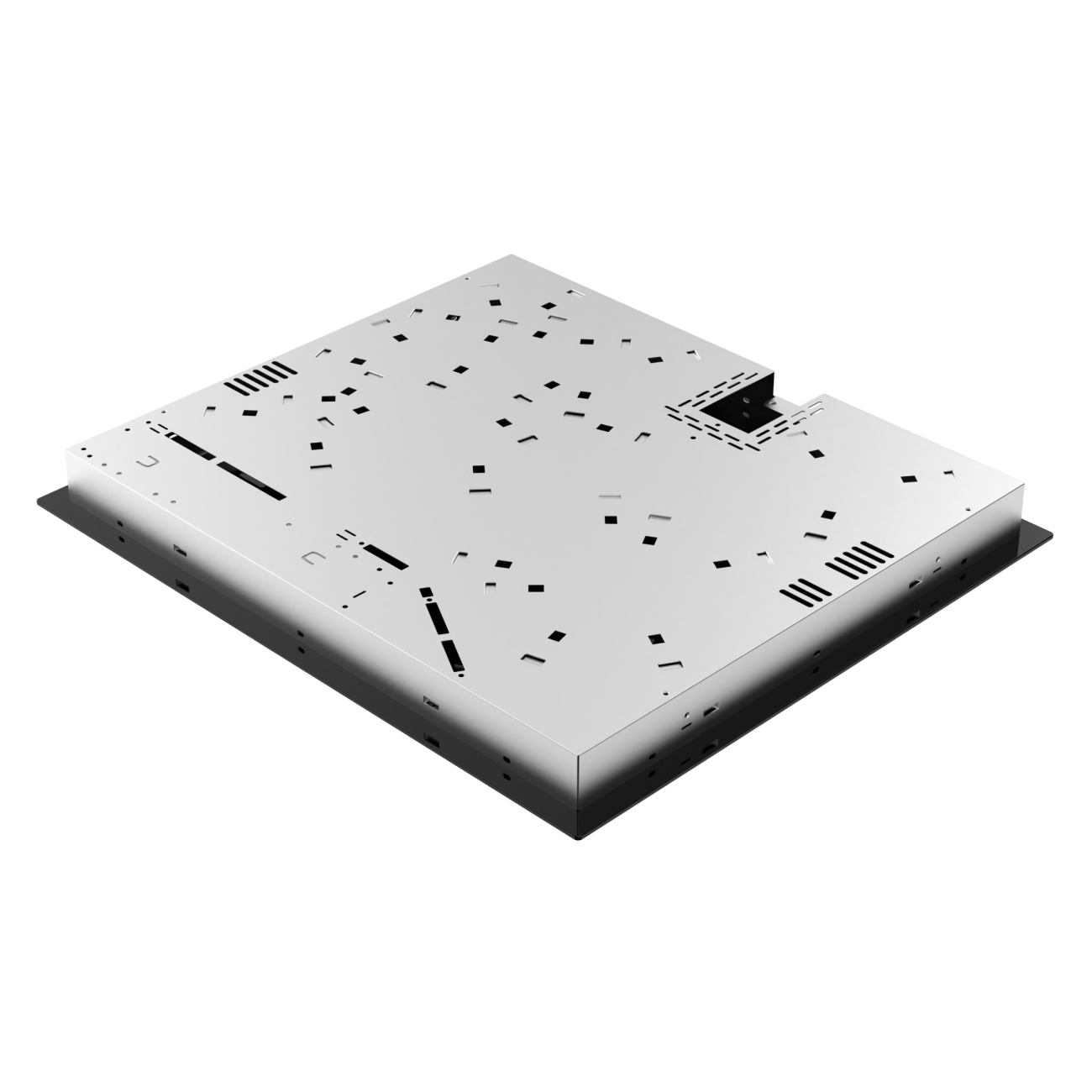 Встраиваемая электрическая варочная панель GRESSEL U60D24S011, 60 см, 6600Вт, индикатор остаточного тепла, зона расширения, управление Slider control, блокировка, таймер