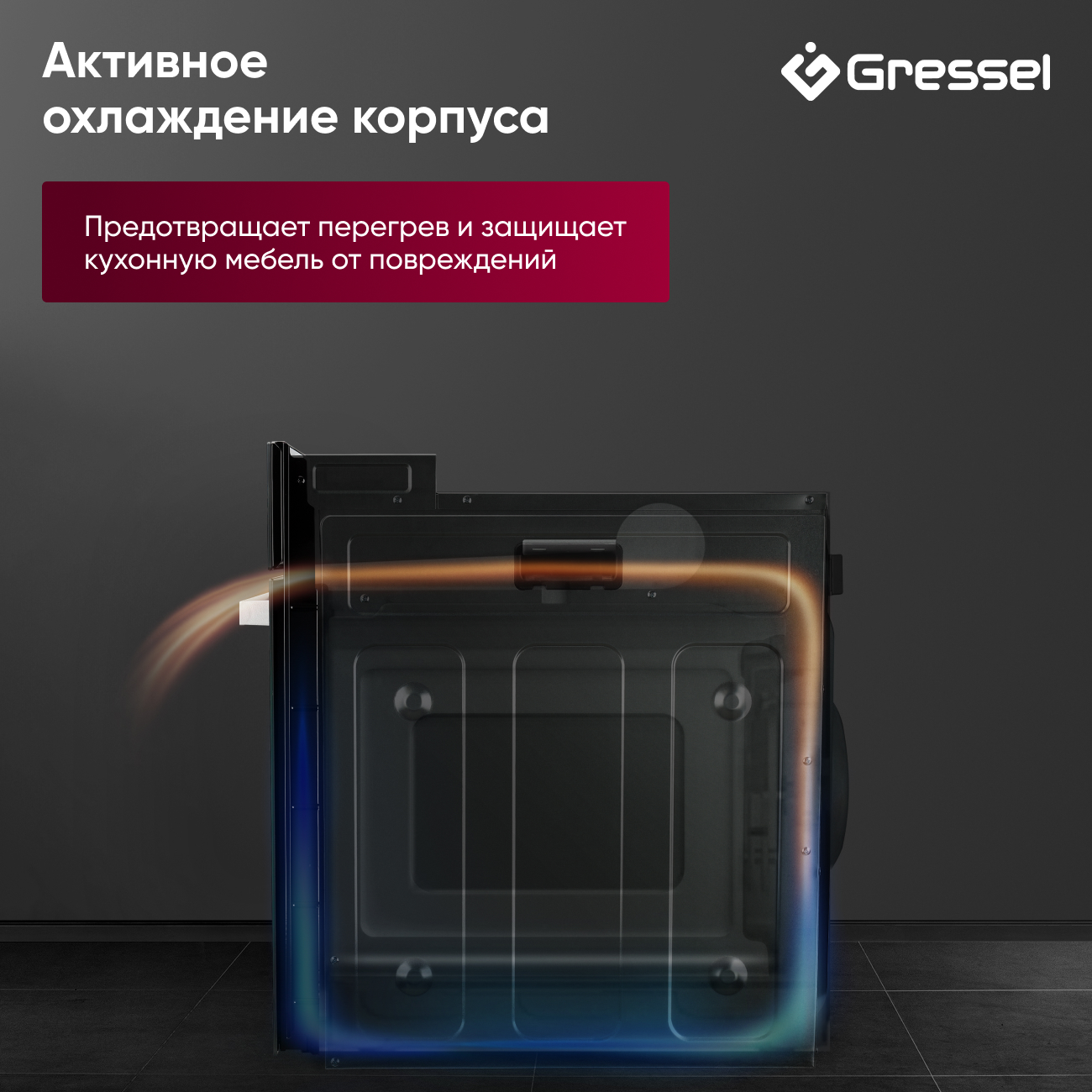 Комплект бытовой техники GRESSEL U66I69M84S01 (духовой шкаф 60см и варочная панель индукционная 60см)