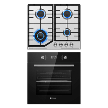 Комплект бытовой техники GRESSEL U66V41SM6911 (духовой шкаф 60см U6ES69000  и варочная панель газовая 60см U60V41M011) Комплект бытовой техники GRESSEL U66V41SM6911 (духовой шкаф 60см U6ES69000  и варочная панель газовая 60см U60V41M011)
