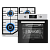 Комплект бытовой техники GRESSEL U66V58M41M01 (духовой шкаф 60см и варочная панель газовая 60см)
