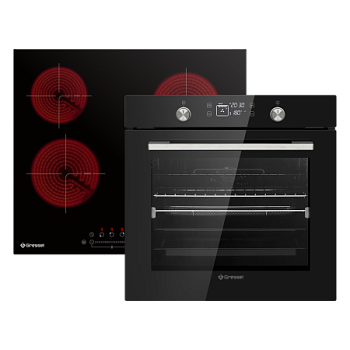 Комплект бытовой техники GRESSEL U66D69S14S01 (духовой шкаф 60см и варочная панель стеклокерамическая 60см)