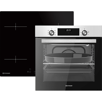 Комплект бытовой техники GRESSEL (духовой шкаф 60см U6EM68005 и варочная панель индукционная 60см U60I74S000) Комплект бытовой техники GRESSEL (духовой шкаф 60см U6EM68005 и варочная панель индукционная 60см U60I74S000)