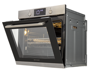 Встраиваемый духовой шкаф Gressel U6EM69110, 60см, 9 режимов работы, 75л, двойной гриль, 3D конвекция + противень Wellfry