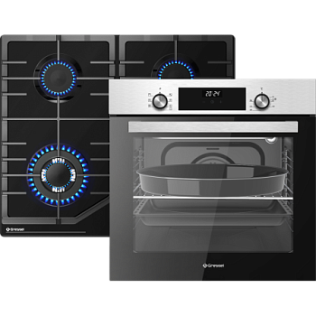 Комплект бытовой техники GRESSEL (духовой шкаф 60см U6EM68005 и варочная панель газовая 60см U60V41B011)