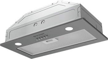 Встраиваемая вытяжка Gressel GR52M2 52 см (полновстраиваемая), LED подсветка, 3 скорости, GlassShield Control, режим отвода и рециркуляции, механическое управление, серая