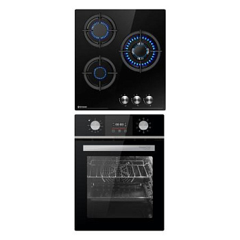 Комплект бытовой техники GRESSEL (духовой шкаф 45см U4ES59011  и варочная панель газовая 45см U45N35S000)