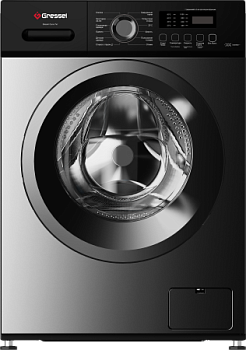 Стиральная машина 7кг Gressel UBC301, узкая, класс энергопотребления А+++, 12 программ, инверторный мотор, цвет серый