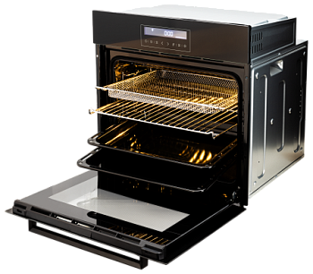 Встраиваемый духовой шкаф Gressel U6ES99001 60 см, 10 функций, сенсорный дисплей, двойной гриль, конвекция + решетка Wellfry