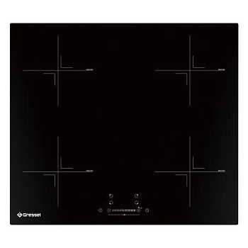Настольная индукционная варочная панель Gressel TTI74S001-60, 60 см, 7000Вт, сенсорное управление Slider control, блокировка, защита от перегрева, датчик наличия посуды, таймер