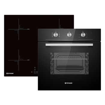 Комплект бытовой техники GRESSEL U66I17S74S01 (духовой шкаф 60см и варочная панель индукционная 60см)