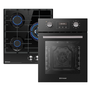 Комплект бытовой техники GRESSEL (духовой шкаф 45см U4ES59001 и варочная панель газовая 45см U45H35S001) Комплект бытовой техники GRESSEL (духовой шкаф 45см U4ES59001 и варочная панель газовая 45см U45H35S001)
