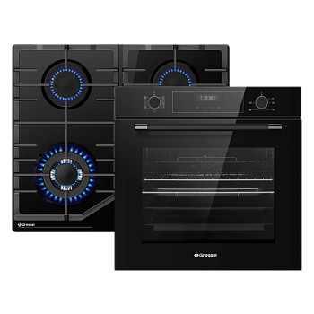 Комплект бытовой техники GRESSEL U66H59S41S01 (духовой шкаф 60см и варочная панель газовая 60см)