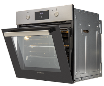 Встраиваемый духовой шкаф Gressel U6EM58110 60см, 70л, двойной гриль, режим разморозки, конвекция, двойное стекло
